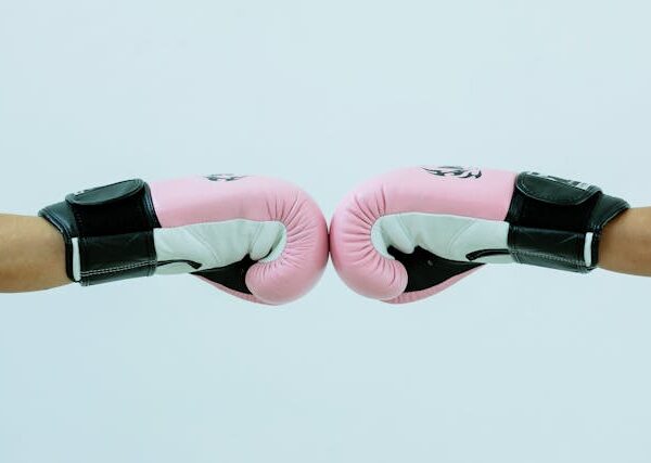 Boxing gloves against each other - Boxing-Fit