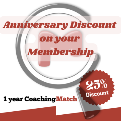 Jubilee discount - CoachingMatch membership